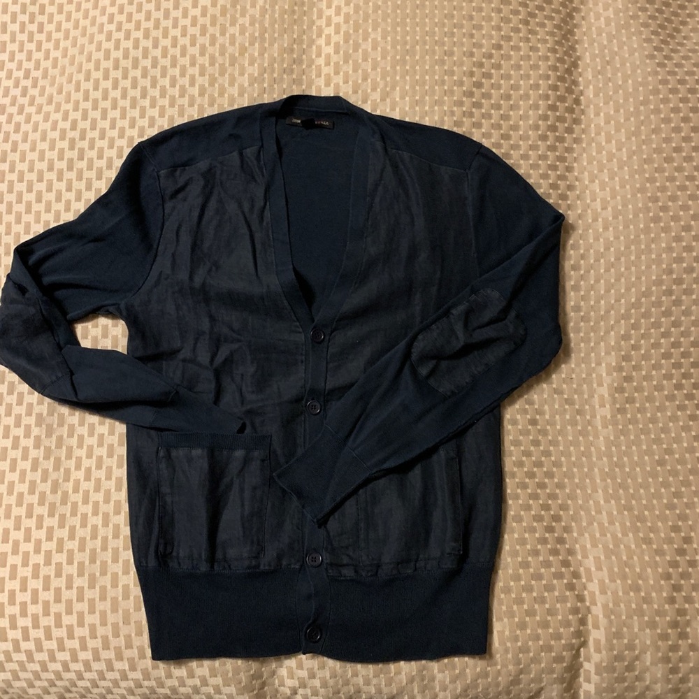 John Varvatos USA Navy Cardigan